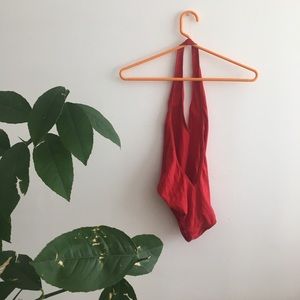 American Apparel halter body suit